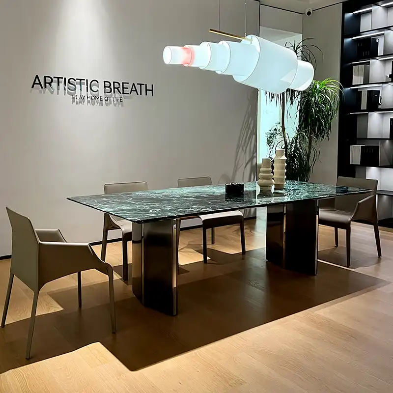 luxury stone dining table